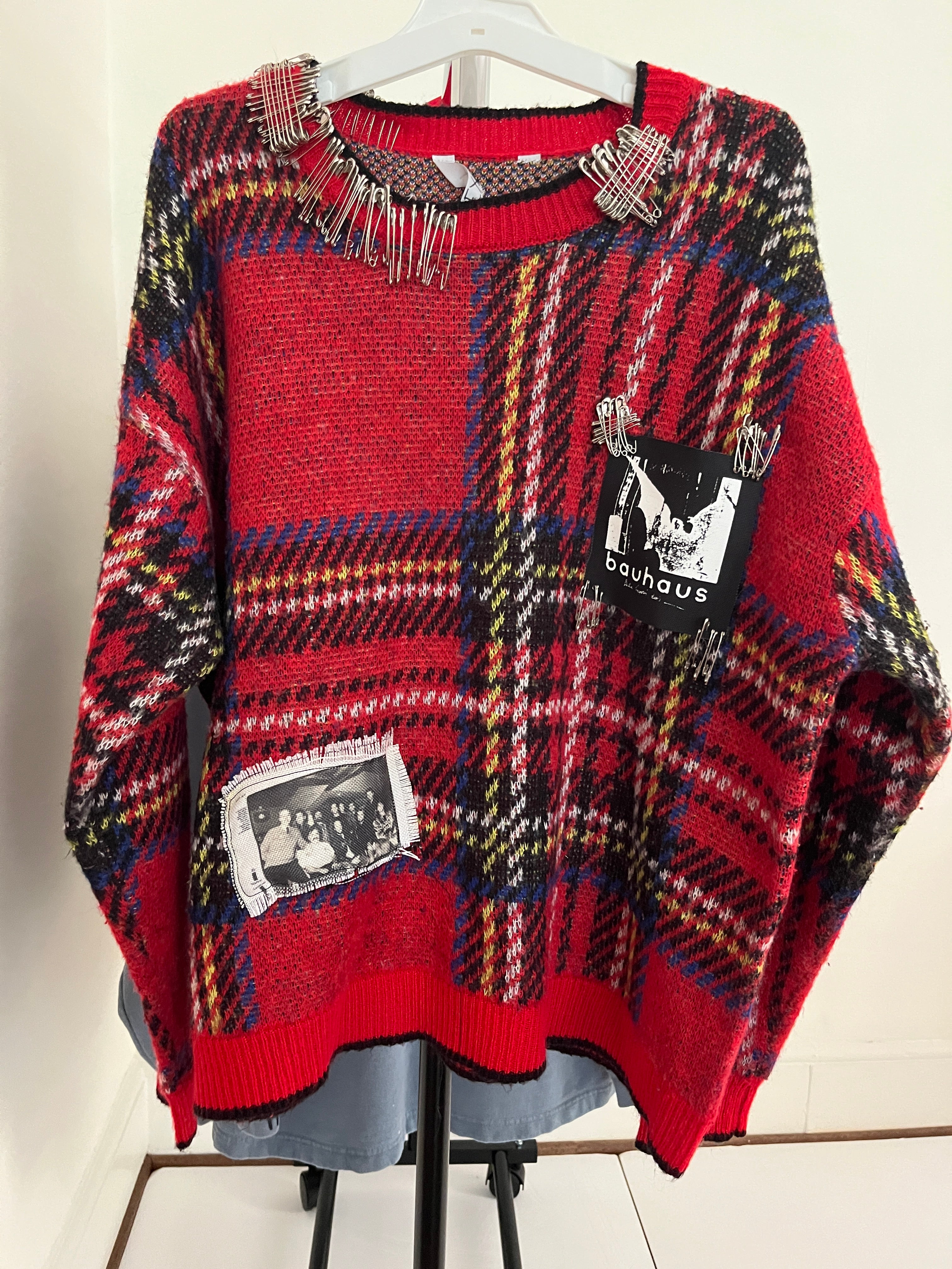 Alexx Bean Punk Tartan Sweater